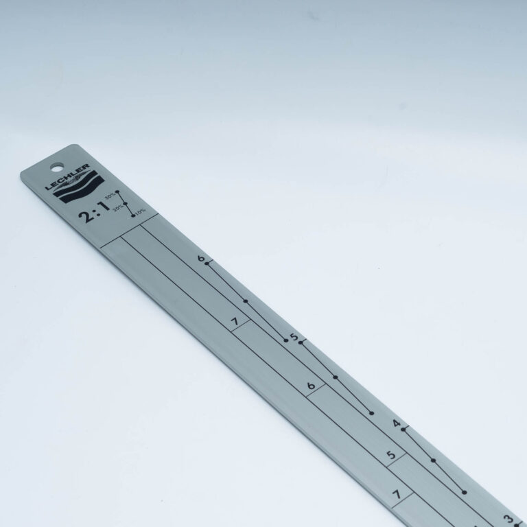 LECHLER Aluminiowa listwa skalowana do mieszania produktów 2:1 3:1 duża