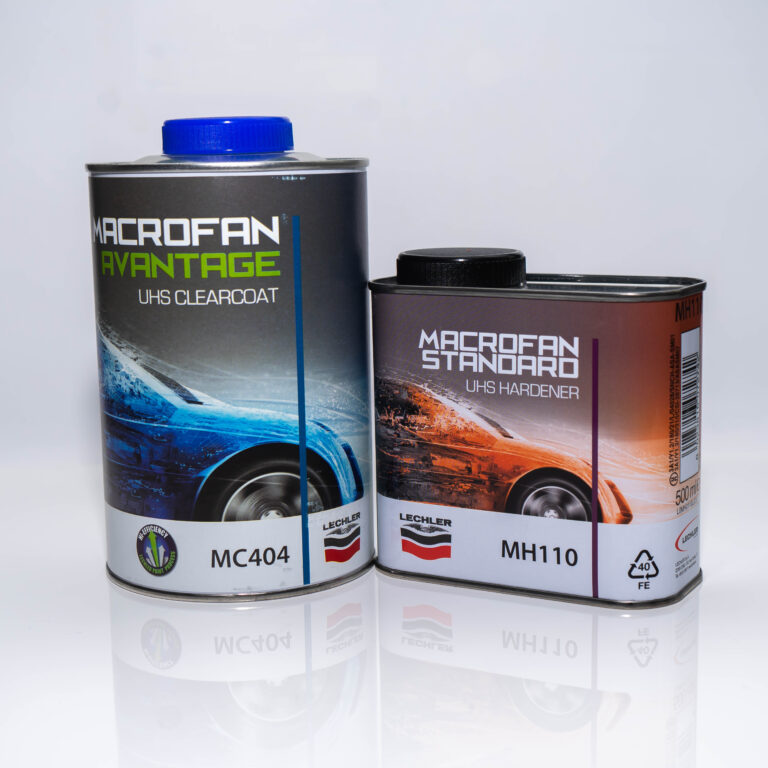 Lechler MC404 Macrofan Avantege USH Clearcoat + MH110 Lakier bezbarwny