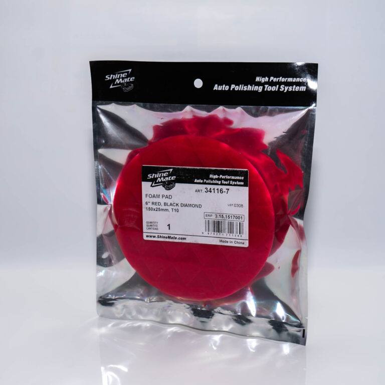 Shine Mate RED T10 Finishing Foam - Wykończeniowy Pad Polerski 150x25mm